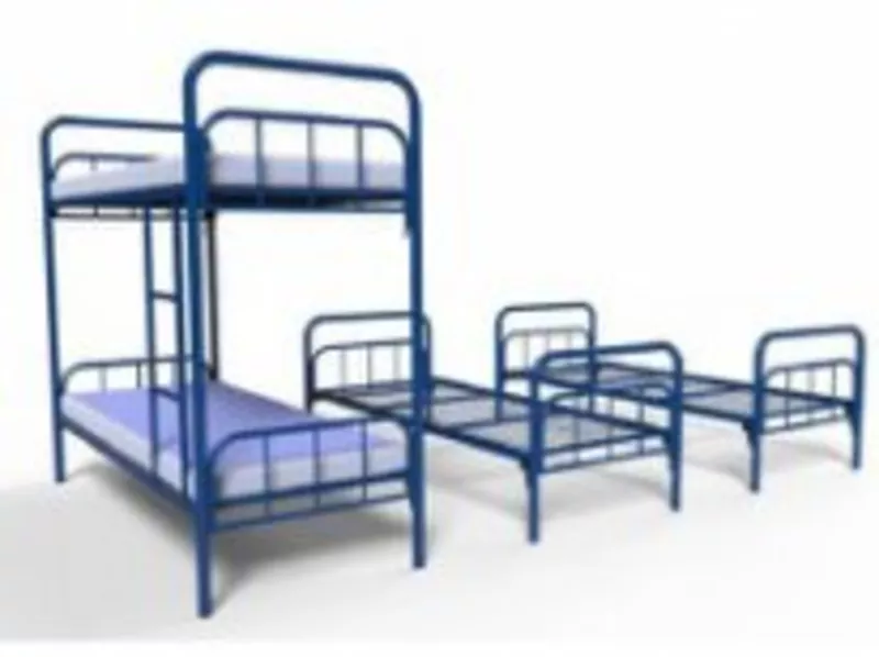 Двухъярусные металлические кровати оптом по 1950 руб для общежитий 3